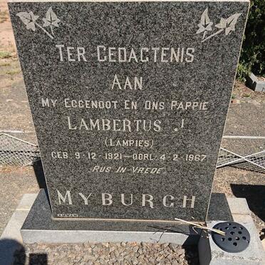MYBURGH Lambertus J. 1921-1967