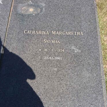 RAUTENBACH Marthinus Theunis Steyn 1917-1979 &amp; Catharina Margaretha SNYMAN 1924-2001