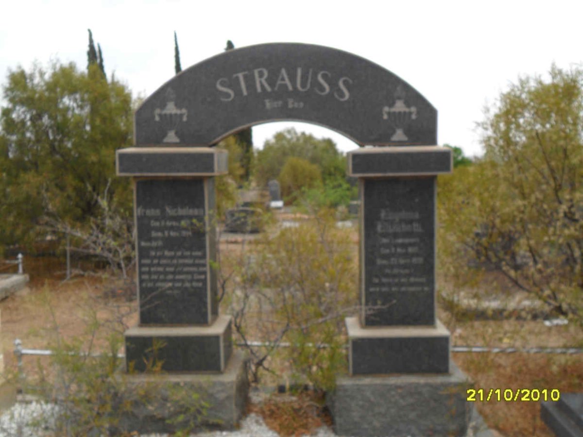STRAUSS Frans Nicolaas & ? Elizabeth