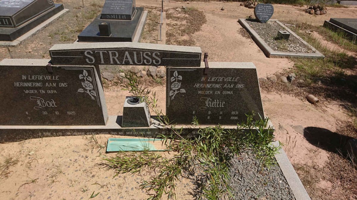 STRAUSS Boet 1925- & Hettie 1931-1996