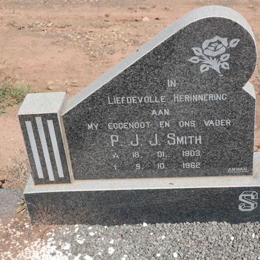 SMITH P.J.J. 1903-1962 &amp; J.D. BOTHA 1914-2006