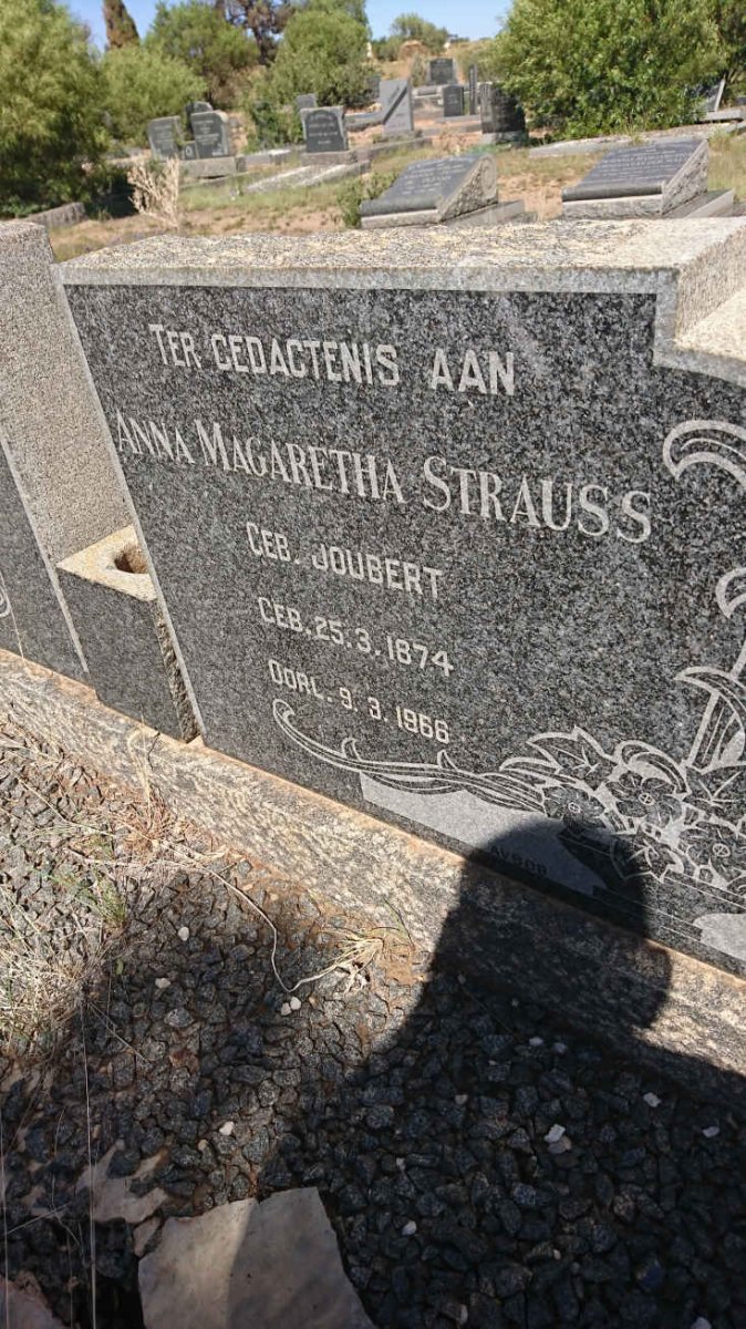 STRAUSS Jacob Johannes 1874-1954 & Anna Magaretha JOUBERT 1874-1966