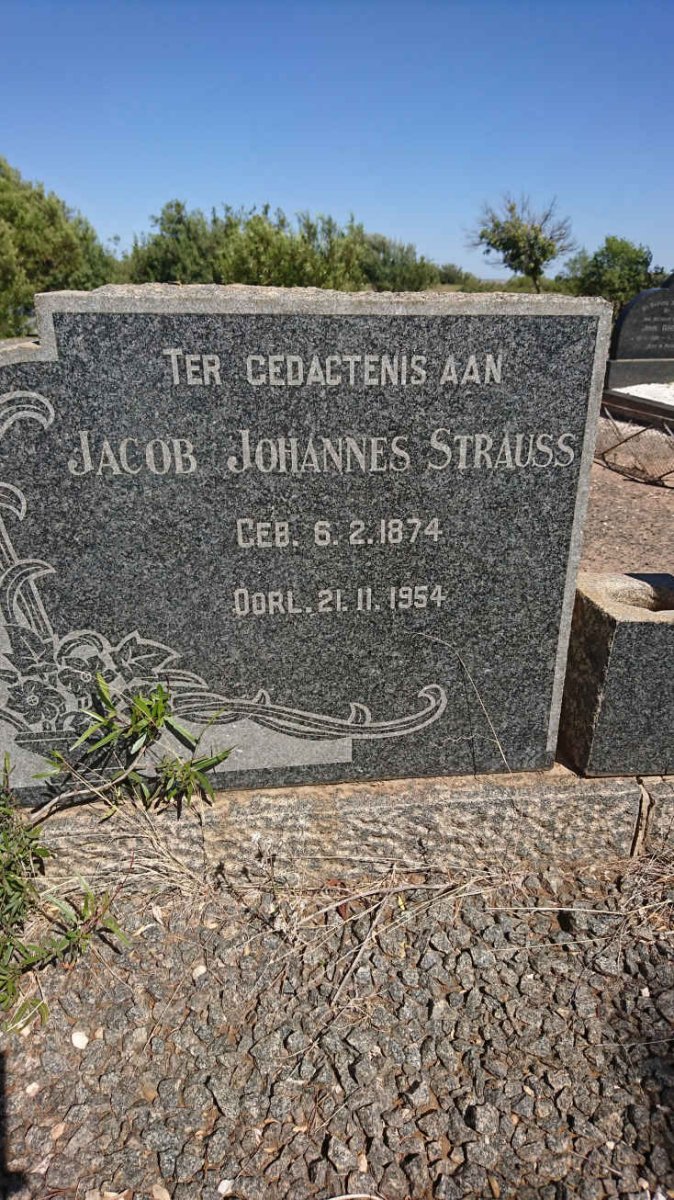 STRAUSS Jacob Johannes 1874-1954 & Anna Magaretha JOUBERT 1874-1966