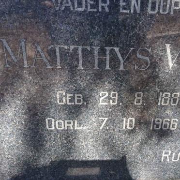 VERMEULEN Matthys V.A. 1886-1966 &amp; Annie C. BOTHMA 1889-1971