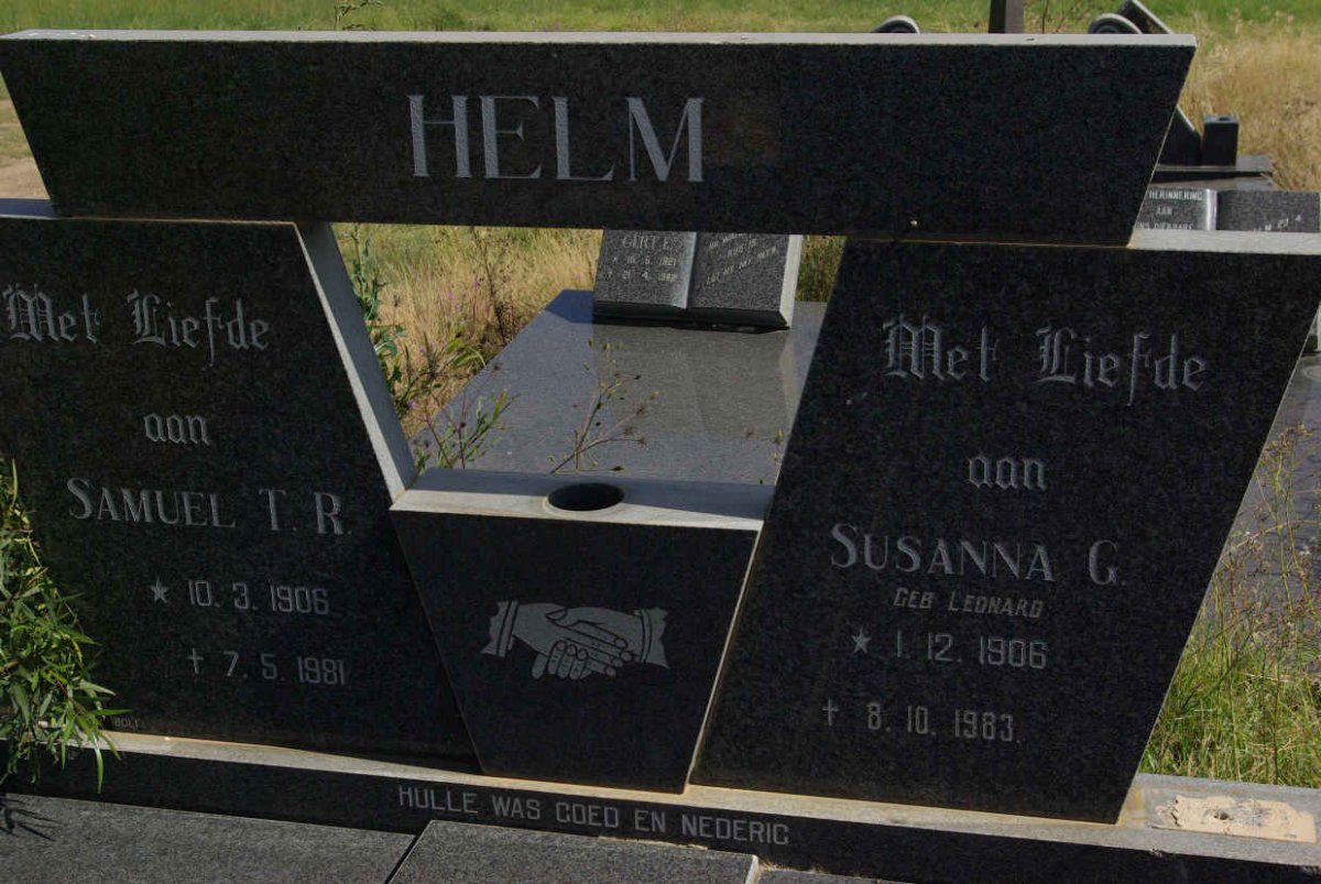 HELM Samuel T.R. 1906-1981 & Susanna G. LEONARD 1906-1983