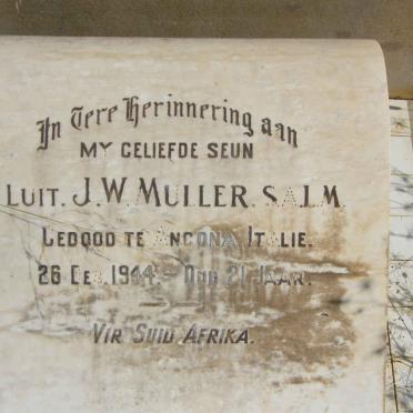 MULLER J.W. -1944