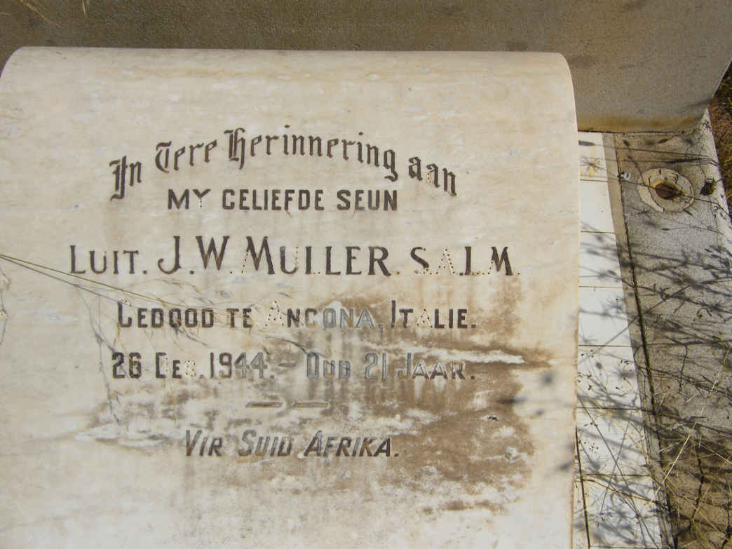 MULLER J.W. -1944