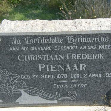 PIENAAR Christiaan Frederik 1878-1958