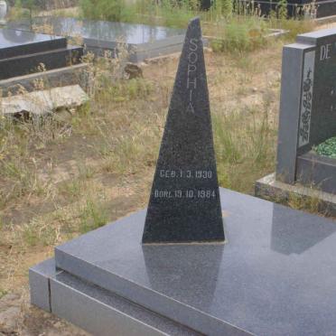 RENSBURG Sophia, Janse van 1930-1984