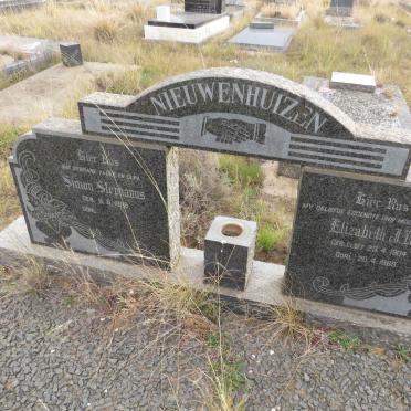 NIEUWENHUIZEN Simon Stephanus 1898- & Elizabeth J.M. ELOFF 1904-1969