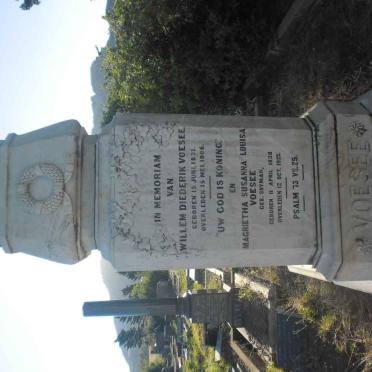 VOESEE Willem Diederik 1831-1906 &amp; Magrietha Susanna Louisa SNYMAN 1838-1925