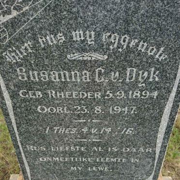 DYK Susanna C., v. nee RHEEDER 1894-1947