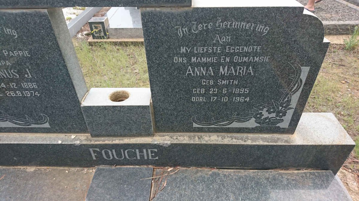 FOUCHE Hermanus J. 1886-1974 & Anna Maria SMITH 1895-1964