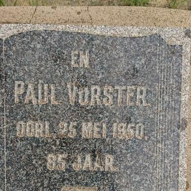 VORSTER Paul -1950 &amp; Sannie -1950