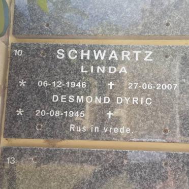SCHWARTZ Desmond Dyric 1945- &amp; Linda 1946-2007
