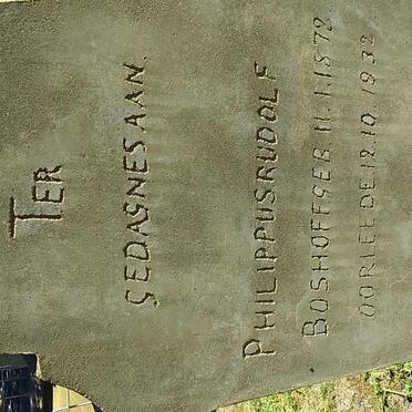 BOSHOFF Philippus Rudolf 1878-1932