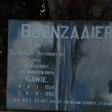 BOONZAAIER Gawie 1934-1993