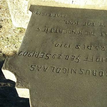 BOSHOFF Jacobus Nicolaas 1909-1910