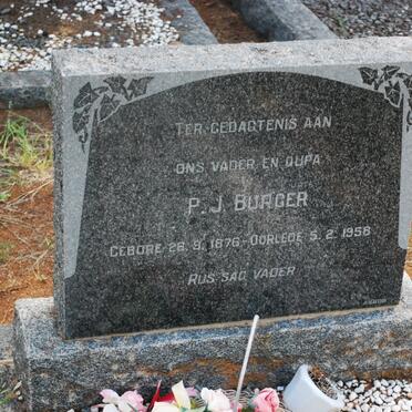 BURGER P.J. 1876-1958