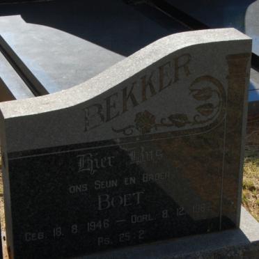BEKKER Boet 1946-196?