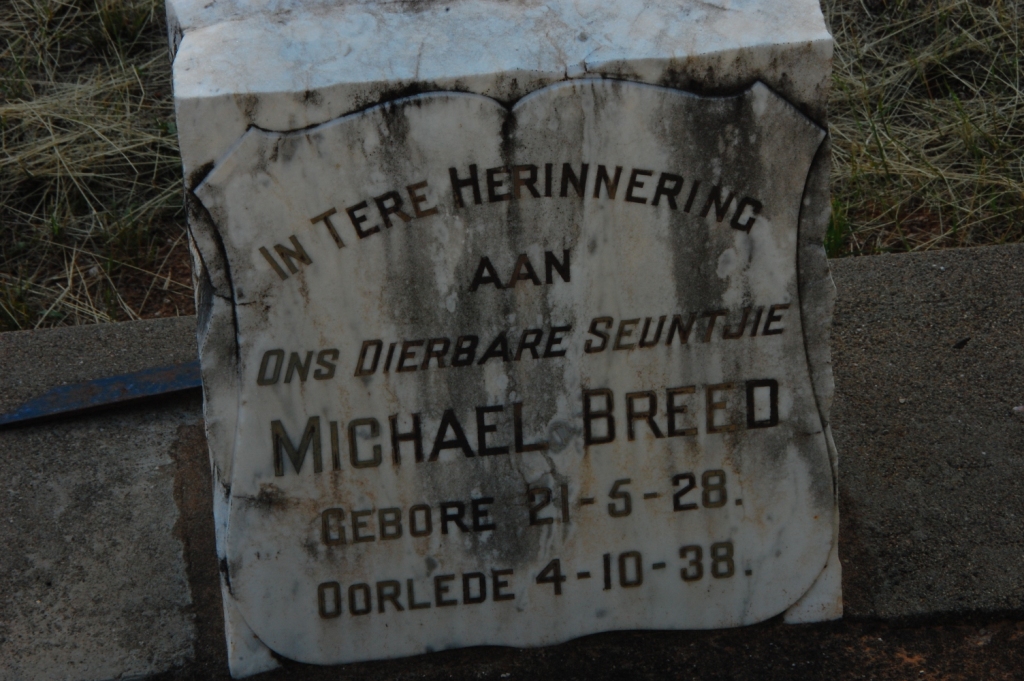 BREED Michael 1928-1938