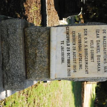 BOSMAN Izak Daniel 1858-1900