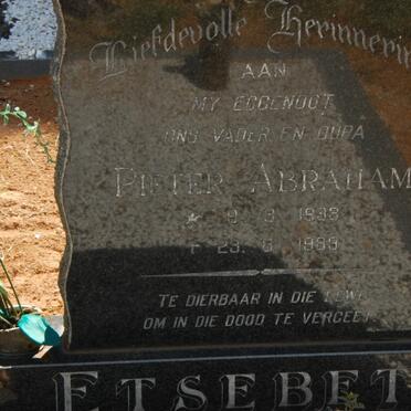 ETSEBETH Pieter Abraham 1938-1989