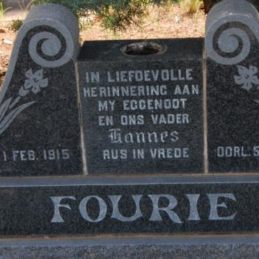 FOURIE Hannes 1915-1971