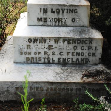FENDICK R.W. -1894