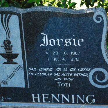 HENNING Jorsie 1907-1978