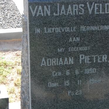 JAARSVELDT Adriaan Pieter, van 1890-1968