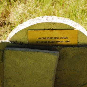 JACOBS Jacoba Wilhelmina nee OBERHOLZER 1886-
