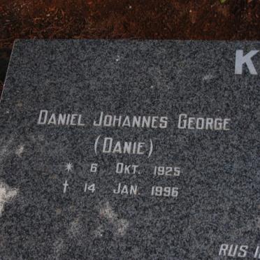 KOK Daniel Johannes George 1925-1996