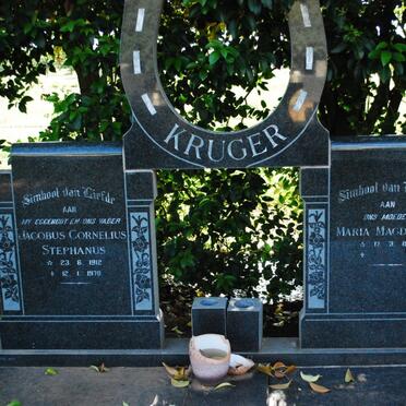 KRUGER Jacobus Cornelius Stephanus 1912-1978 &amp; Maria Magdalena 1918-