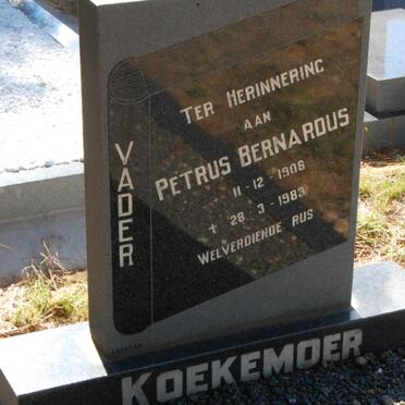 KOEKEMOER Petrus Bernardus 1906-1983