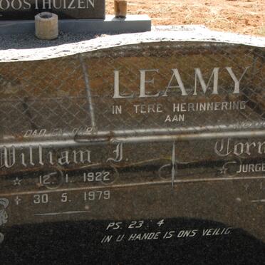 LEAMY William J. 1922-1979 &amp; Cornelia M. JURGENS 1923-1990