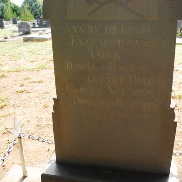 MERWE Dawid Barend, van der ??-??