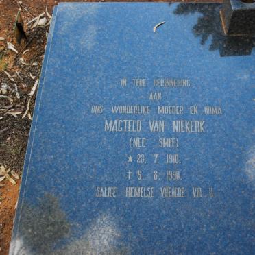 NIEKERK Magteld, van nee SMIT 1910-1990