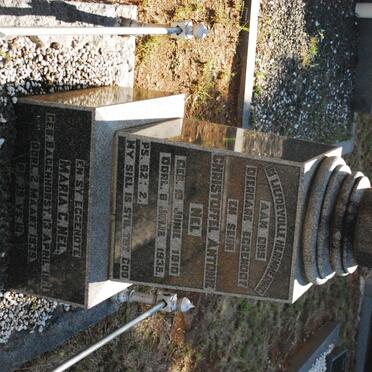 NEL Christoffel Antonie 1910-1935 &amp; Maria C. BADENHORST 1911-1939