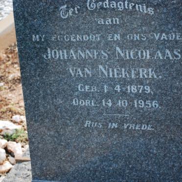 NIEKERK Johannes Nicolaas, van 1879-1956