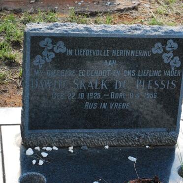 PLESSIS Dawid Skalk, du 1925-1956