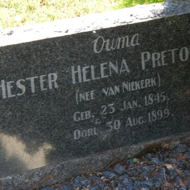 PRETORIUS Hester Helena nee VAN NIEKERK 1845-1899