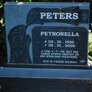 PETERS Petronella 1930-2006