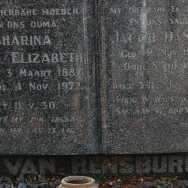 RENSBURG Jacob Daniel, van 1887-1961 &amp; Catharina Elizabeth 1887-1972