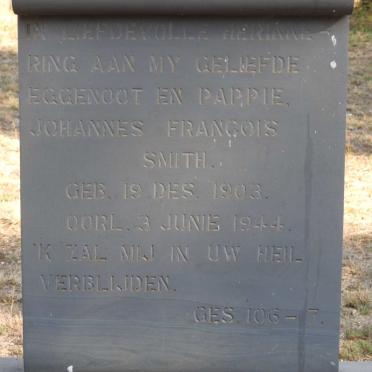 SMITH Johannes Francois 1903-1944