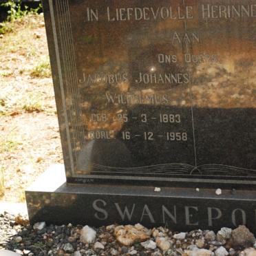 SWANEPOEL Jacobus Johannes Wilhelmus 1883-1958
