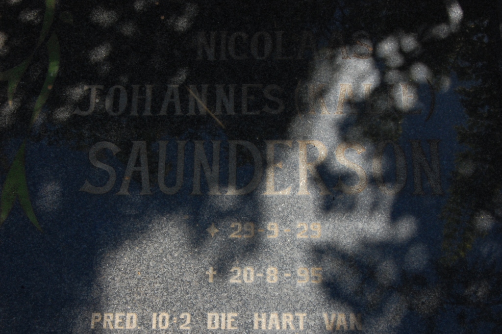 SAUNDERSON Nicolaas Johannes 1929-1995