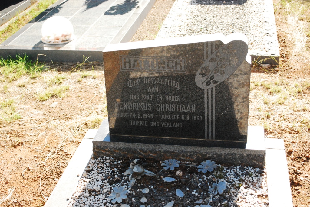 HATTINGH Hendrikus Christiaan 1945-1969