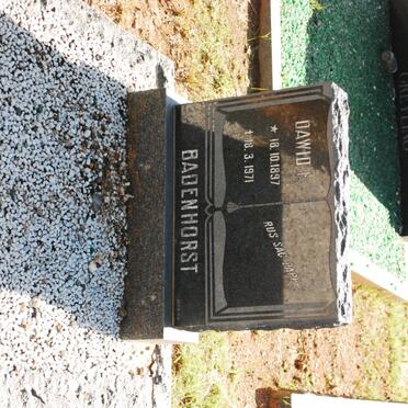 BADENHORST Dawid 1897-1971