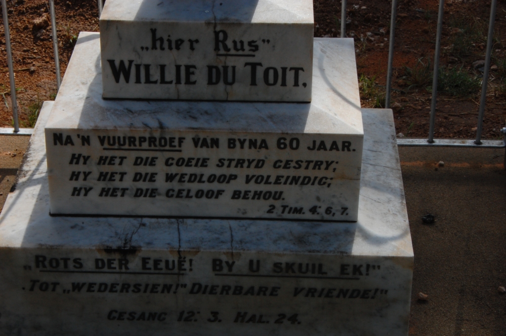 TOIT Willie, du